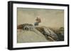 Down the Cliff, 1883-Winslow Homer-Framed Giclee Print