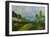 Down the Hill, 2014-Patricia Brintle-Framed Premium Giclee Print