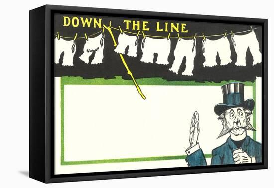 Down the Line, Bloomers-null-Framed Stretched Canvas