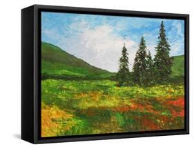 Down the Valley, 2012-Patricia Brintle-Framed Stretched Canvas