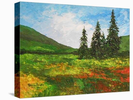 Down the Valley, 2012-Patricia Brintle-Stretched Canvas