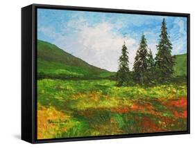 Down the Valley, 2012-Patricia Brintle-Framed Stretched Canvas