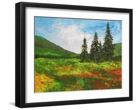 Down the Valley, 2012-Patricia Brintle-Framed Giclee Print