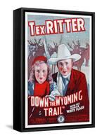 Down the Wyoming Trail, Mary Brodel, Tex Ritter, 1939-null-Framed Stretched Canvas