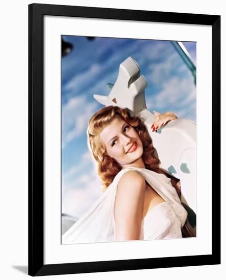 DOWN TO EARTH, 1947 directed by ALEXANDER HALL Rita Hayworth (photo)-null-Framed Photo