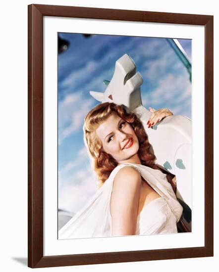 DOWN TO EARTH, 1947 directed by ALEXANDER HALL Rita Hayworth (photo)-null-Framed Photo