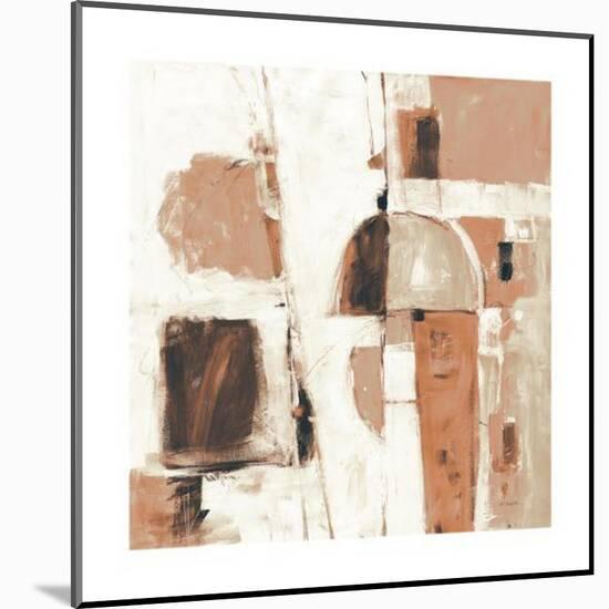 Down to the Street Warm-Mike Schick-Mounted Art Print