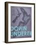 Down Under…er - 1895, New Zealand Map-null-Framed Giclee Print