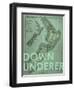 Down Under…er - 1895, New Zealand Map-null-Framed Giclee Print