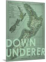 Down Under…er - 1895, New Zealand Map-null-Mounted Giclee Print