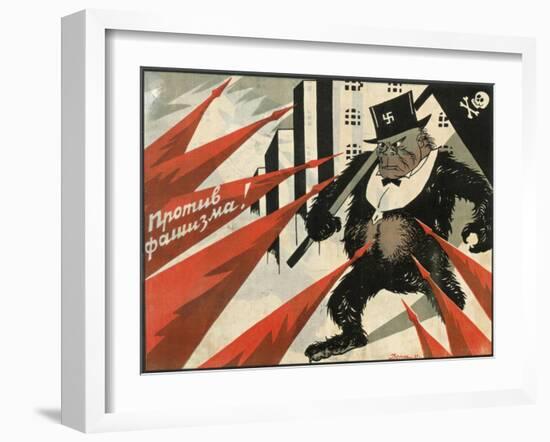 Down with Fascism!, 1929-Viktor Nikolaevich Deni-Framed Giclee Print