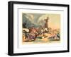 Downfall of Monopoly in 1800, Published 1800, Hand-Colored Etching, Rosenwald Collection-Thomas Rowlandson-Framed Giclee Print