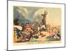 Downfall of Monopoly in 1800, Published 1800, Hand-Colored Etching, Rosenwald Collection-Thomas Rowlandson-Mounted Giclee Print