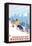 Downhhill Snow Skier, Snoqualmie Pass, Washington-Lantern Press-Framed Stretched Canvas