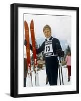 Downhill Racer by Michael Ritchie with Robert Redford, 1969 (photo)-null-Framed Photo