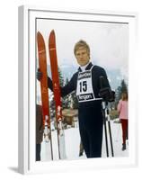 Downhill Racer by Michael Ritchie with Robert Redford, 1969 (photo)-null-Framed Photo