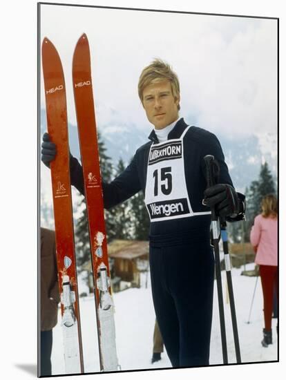 Downhill Racer by Michael Ritchie with Robert Redford, 1969 (photo)-null-Mounted Photo