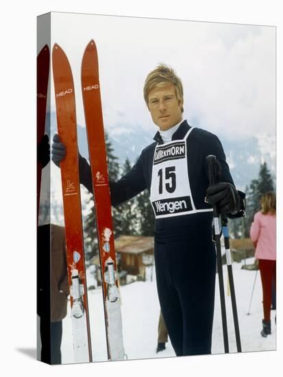 Downhill Racer by Michael Ritchie with Robert Redford, 1969 (photo)-null-Stretched Canvas