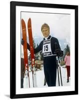 Downhill Racer by Michael Ritchie with Robert Redford, 1969 (photo)-null-Framed Photo