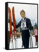 Downhill Racer by Michael Ritchie with Robert Redford, 1969 (photo)-null-Framed Stretched Canvas