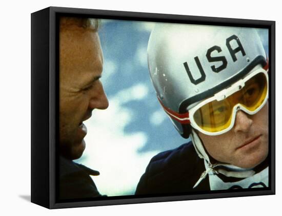 Downhill Racer, Gene Hackman, Robert Redford, 1969-null-Framed Stretched Canvas