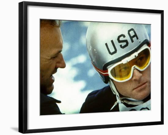 Downhill Racer, Gene Hackman, Robert Redford, 1969-null-Framed Photo