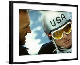 Downhill Racer, Gene Hackman, Robert Redford, 1969-null-Framed Photo