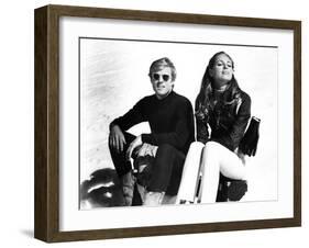 Downhill Racer, Robert Redford, Camilla Sparv, 1969-null-Framed Photo