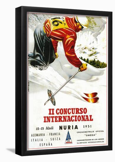 Downhill Skiing Promotion - Il Concurso Internacional-null-Framed Poster