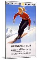 Downhill Snow Ski France-Unknown Unknown-Mounted Giclee Print