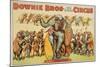 Downie Bros. Big 3 Ring Circus Poster-null-Mounted Giclee Print
