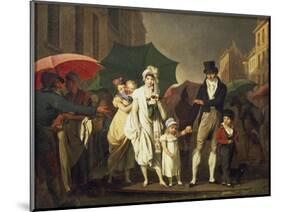 Downpour, 1803-1804-Louis Leopold Boilly-Mounted Giclee Print