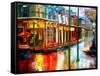 Downpour on Bourbon Street-Diane Millsap-Framed Stretched Canvas