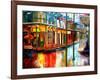 Downpour on Bourbon Street-Diane Millsap-Framed Art Print