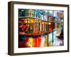 Downpour on Bourbon Street-Diane Millsap-Framed Art Print