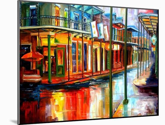 Downpour on Bourbon Street-Diane Millsap-Mounted Art Print