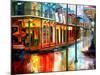 Downpour on Bourbon Street-Diane Millsap-Mounted Art Print