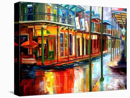 Downpour on Bourbon Street-Diane Millsap-Stretched Canvas