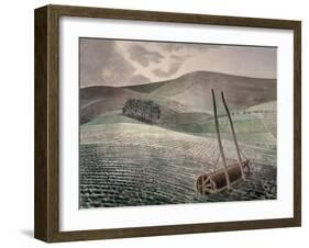 Downs in Winter-Eric Ravilious-Framed Giclee Print