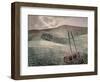 Downs in Winter-Eric Ravilious-Framed Giclee Print