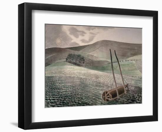 Downs in Winter-Eric Ravilious-Framed Premium Giclee Print