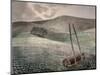Downs in Winter-Eric Ravilious-Mounted Premium Giclee Print
