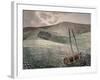 Downs in Winter-Eric Ravilious-Framed Giclee Print