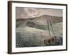 Downs in Winter-Eric Ravilious-Framed Giclee Print