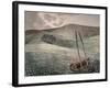 Downs in Winter-Eric Ravilious-Framed Giclee Print