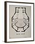 Downstairs Floor Plan-Giacomo Antonio Domenico Quarenghi-Framed Giclee Print