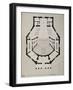 Downstairs Floor Plan-Giacomo Antonio Domenico Quarenghi-Framed Giclee Print