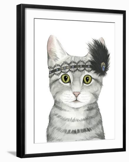 Downton Cat III-Grace Popp-Framed Art Print