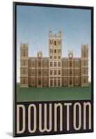 Downton Retro Travel Poster-null-Mounted Poster