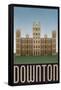 Downton Retro Travel Poster-null-Framed Stretched Canvas